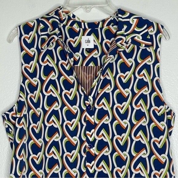 Cabi Women's Amour Interlocking Heart Chain Sheath Dress/Duster Style 5370 - Picture 3 of 12